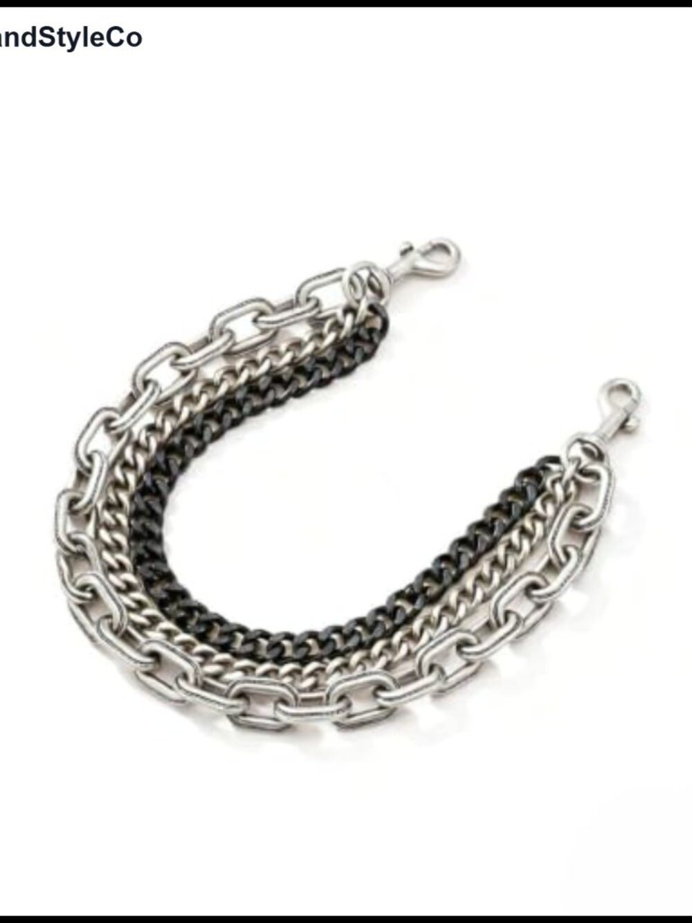 Two-tone vintage bag charm with carabiner, star design